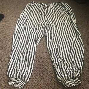 Striped boho pants